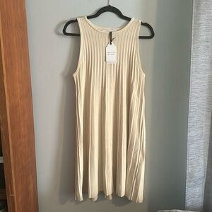 English Factory Laurie Sleeveless Pleated Mini Dress